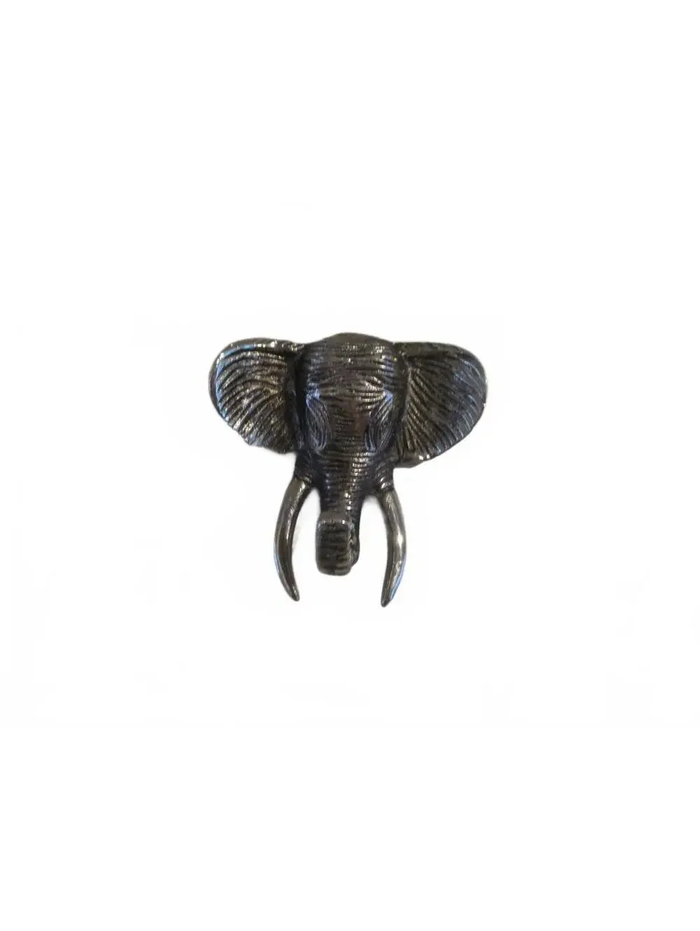 Vintage Elephant Head Metal Bottle Opener Cast Iron Brass Barware Collectible
